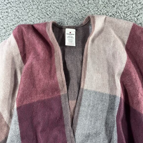 WOOLRICH COZY BLANKET WRAP WOMENS ONE SIZE FITS MOST MULTICOLOR DAPHINE PLAID - Picture 3 of 6